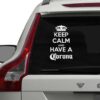Avto moto nalepka Keep calm and have a Corona