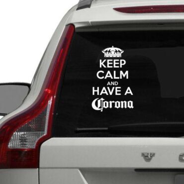 Avto moto nalepka Keep calm and have a Corona