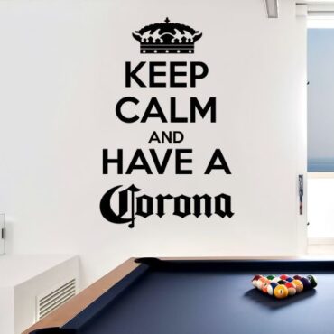 Nalepka Keep calm and have a corona